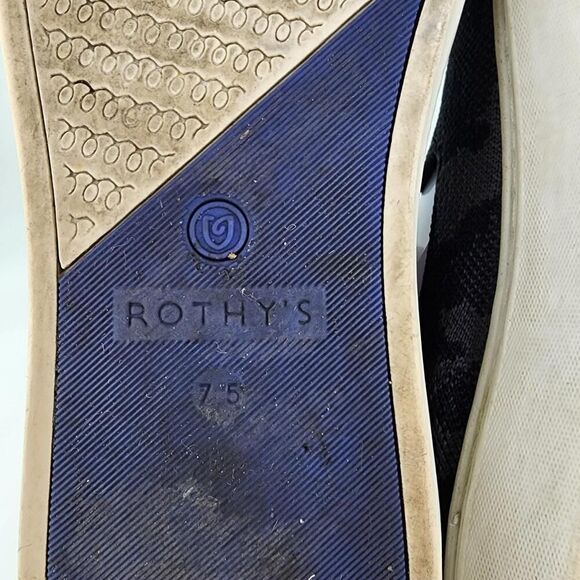 Rothy's The Original Slip On Sneaker US 7.5 Grey Camo Casual Flat Shoes - Picture 7 of 11